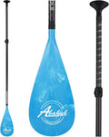 Abahub Pagaie en Carbone pour Paddle, Longueur Ajustable 170-218cm, avec Sac de Transport, Design Ondulé Multicolore